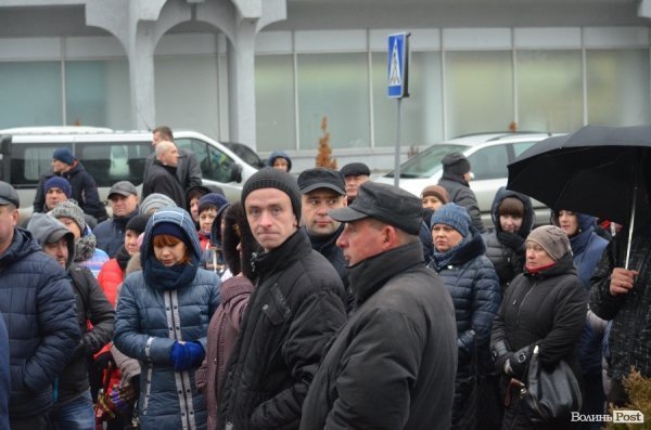 У Луцьку підприємці вийшли на акцію протесту.ФОТО