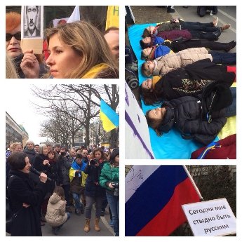 Проти агресії Росії вийшли на мітинги в 27 країнах світу. ФОТО