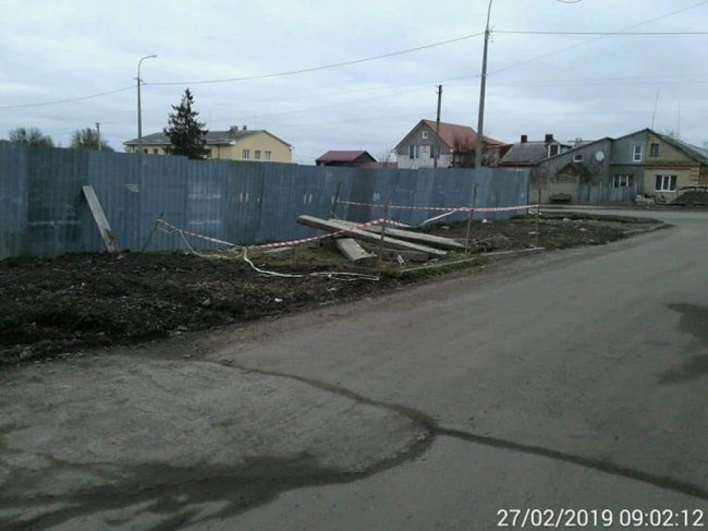 Через залишений безлад після земляних робіт на працівника «Луцьктепло» склали протокол