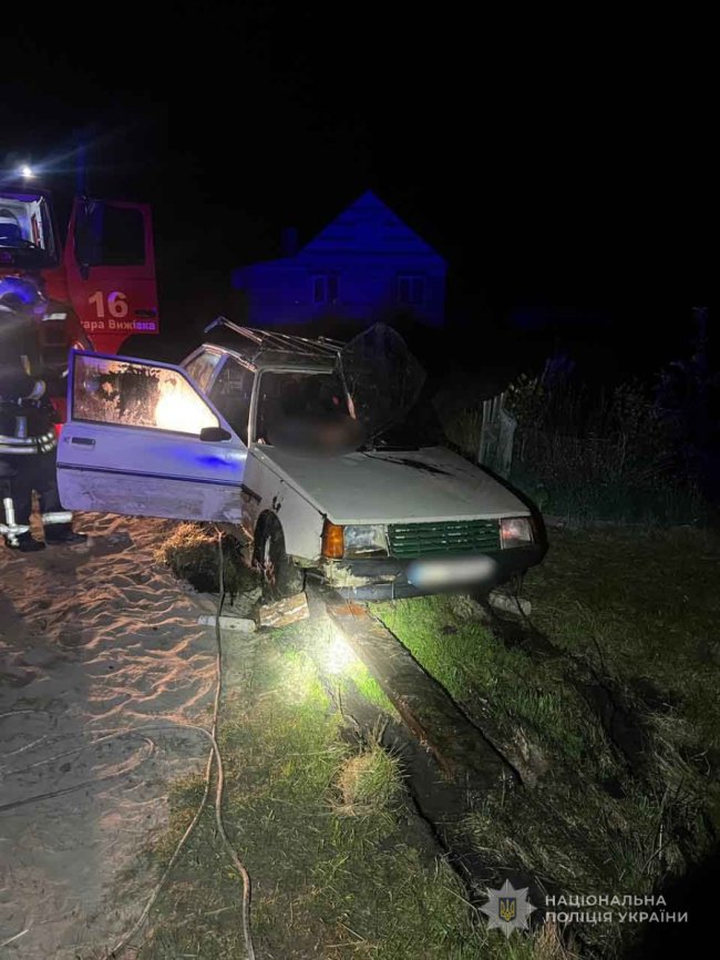 Трагічна аварія на Волині: авто злетіло у ставок, загинули двоє людей