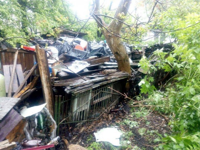 Лучанка роками зносила та складала сміття біля свого будинку. ФОТО