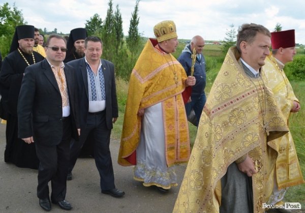 Волинську владу представляли губернатор Григорій Пустовіт та заступник голови Волиньради Олександр Пирожик 