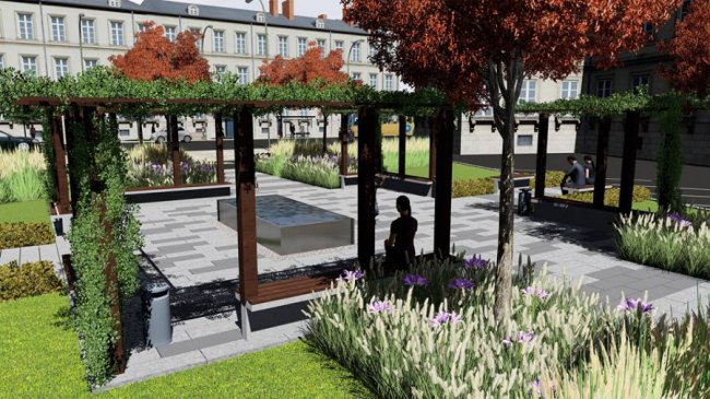 Показали, яким має бути сквер на місці квіткового ринку в Луцьку