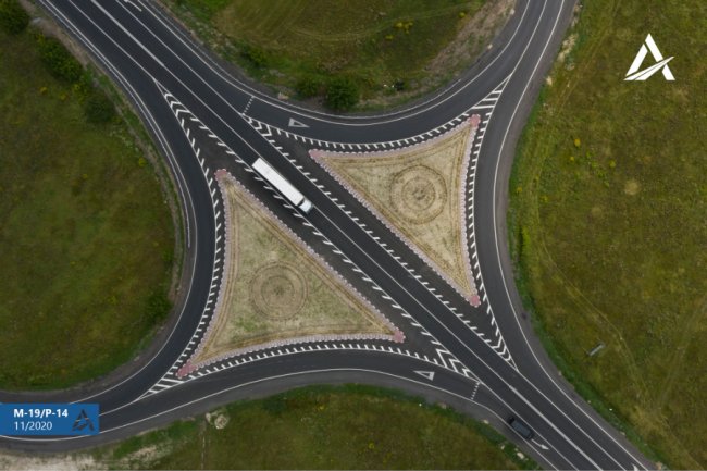 З висоти пташиного польоту показали оновлену авторозв'язку на Волині, яка схожа на тризуб. ФОТО