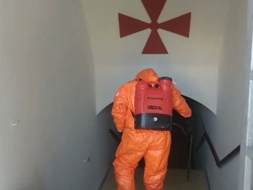 У Луцьку дезінфікували нижній храм Свято-Троїцького собору. ВІДЕО