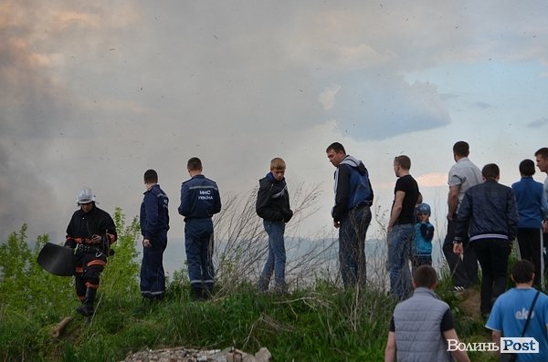 Пожежа очерету на Гнідаві. ФОТО. ВІДЕО