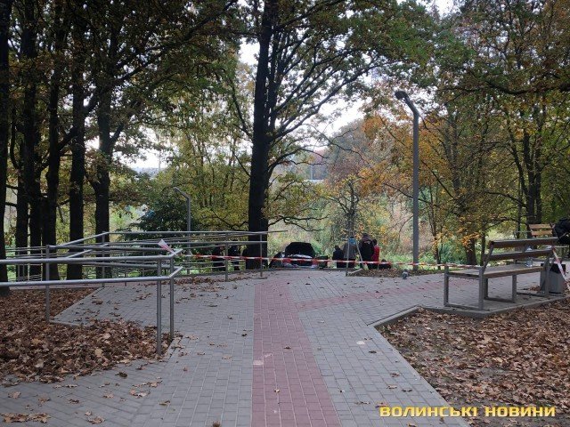 У Луцьку на ЛПЗ водій під наркотиками заїхав у сквер. ФОТО