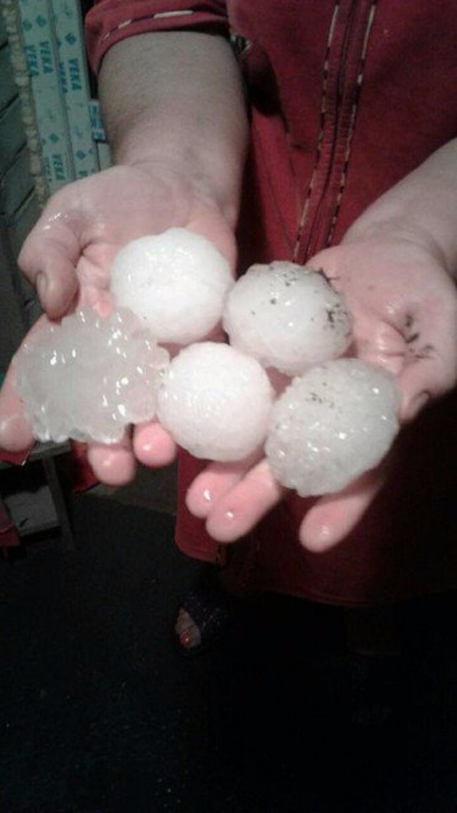 Розбиті вікна, потрощені балкони: на Житомирщині падав аномальний град