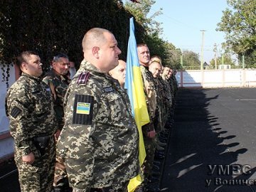 Черговий загін волинських військових вирушив на схід України. ФОТО