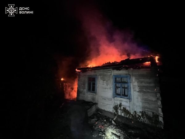 На Волині горів будинок