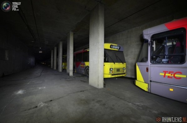 Cховище громадського транспорту в Бельгії. ФОТО