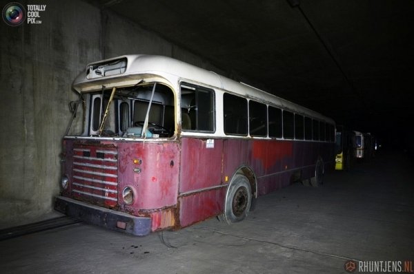 Cховище громадського транспорту в Бельгії. ФОТО