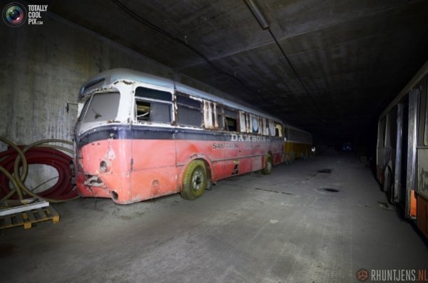 Cховище громадського транспорту в Бельгії. ФОТО
