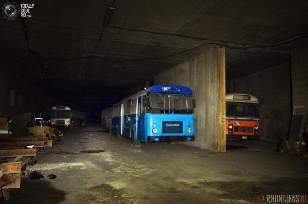 Cховище громадського транспорту в Бельгії. ФОТО