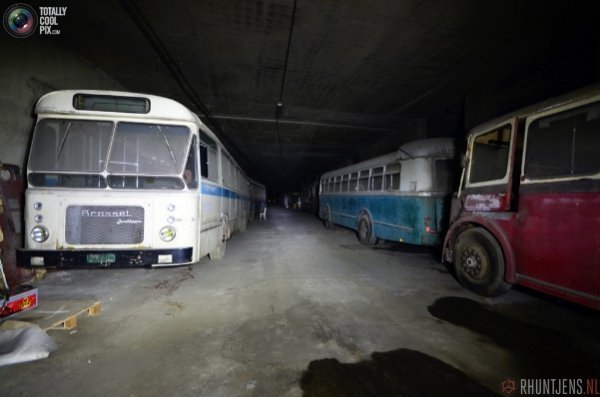 Cховище громадського транспорту в Бельгії. ФОТО