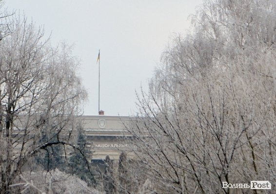 Передноворічний Луцьк убрався в іній. ФОТО