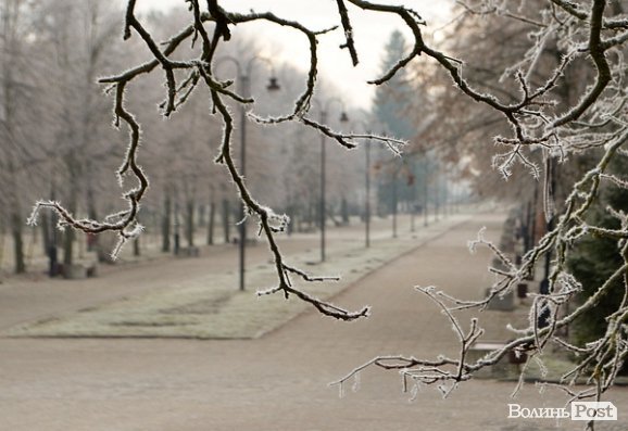 Передноворічний Луцьк убрався в іній. ФОТО