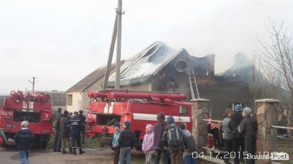 У Горохові горів особняк начальника відділу Держземагентства. ФОТО