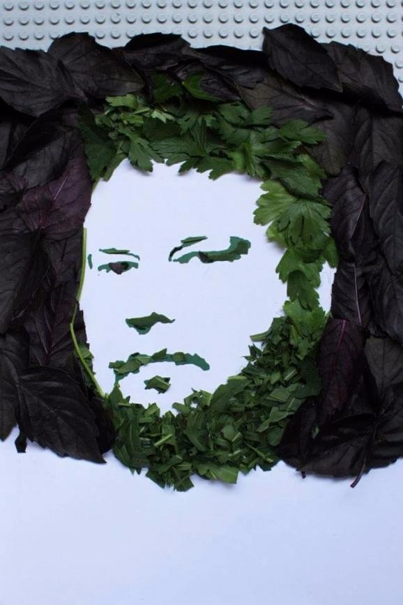 Українська художниця створює унікальні портрети із зелені. ФОТО