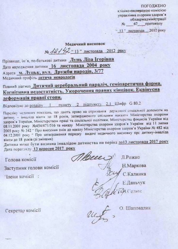 Маленька лучанка просить допомоги на лікування