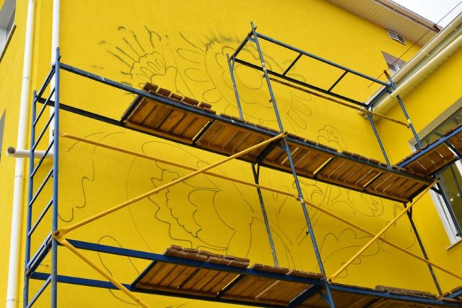 У селі на Турійщині до нового навчального року завершать будівництво школи. ФОТО