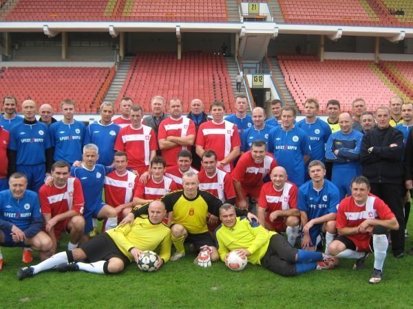 Луцькі ветерани грали футбол із білорусами