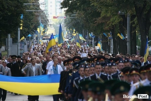 У Луцьку – святкова хода у День Незалежності