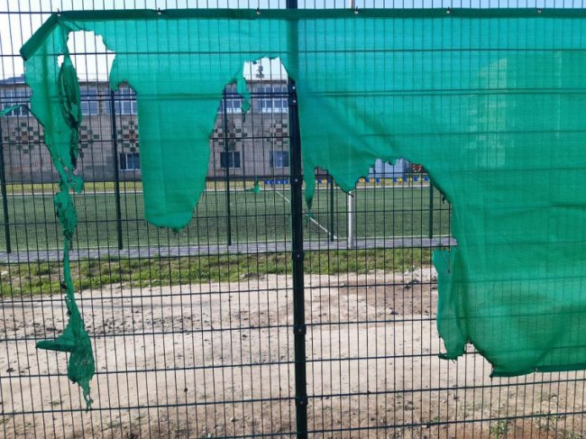 На Волині підпалили новозбудований тенісний корт. ФОТО