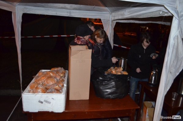 У Луцьку знову запанувала атмосфера Євромайдану. ФОТО