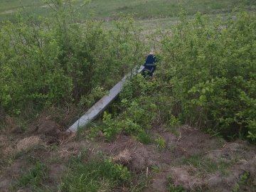 У селі на Волині невідомі повалили дорожні знаки. ФОТО
