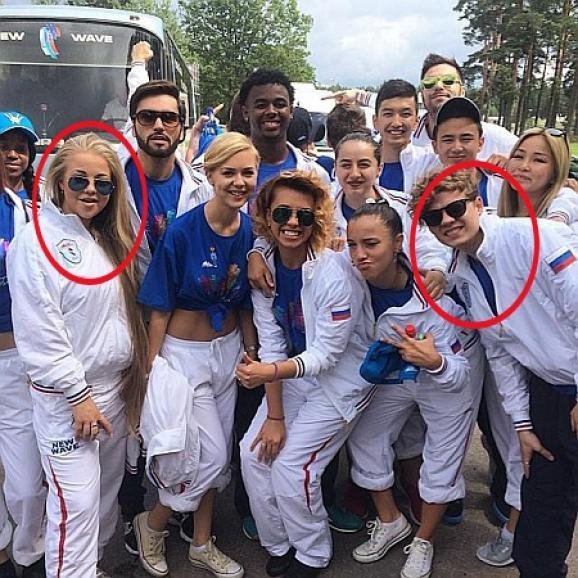 Українські учасники «Нової хвилі-2014» - в російському триколорі. ФОТО