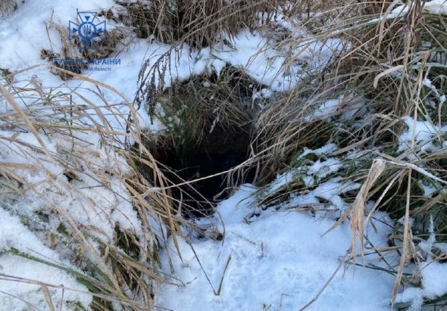 На Волині рятувальники витягнули з пастки собаку