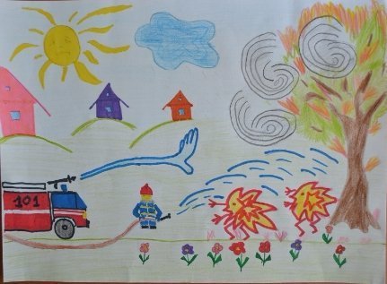 Маленькі волиняни малювали рятувальників. ФОТО