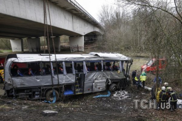 Аварія автобуса в Бельгії. ФОТО