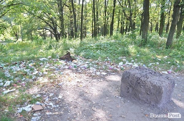 Луцький парк перетворився на смітник, бо нікому доглядати. ФОТО