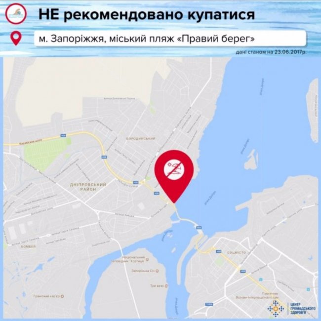 Оприлюднили список непридатних для купання пляжів