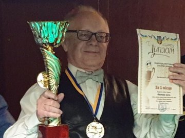 73-річний луцький професор виграв Кубок України з більярду