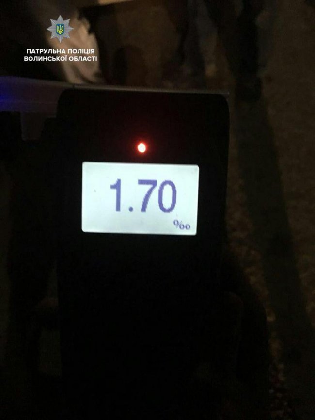 На Волині вночі зловили декілька п'яних водіїв