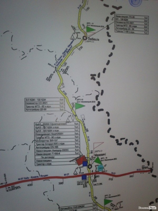 Куди їхати водіям під час заметів на Волині. ФОТО