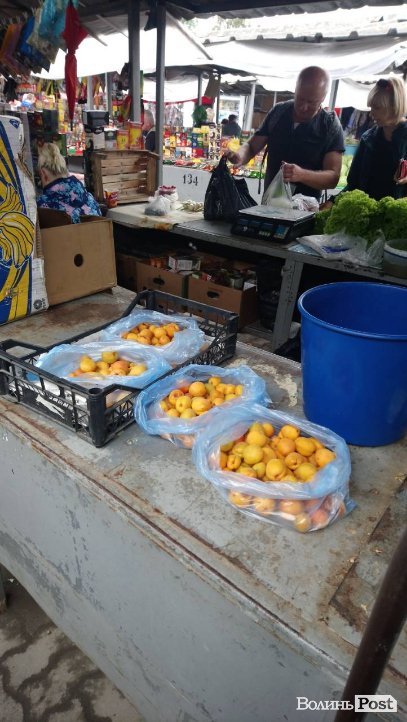 Від і до: скільки коштують перші абрикоси на луцькому ринку. ФОТО