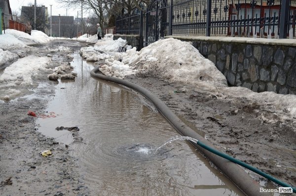 Через відлигу «плаває» приватний сектор у Луцьку. ФОТО
