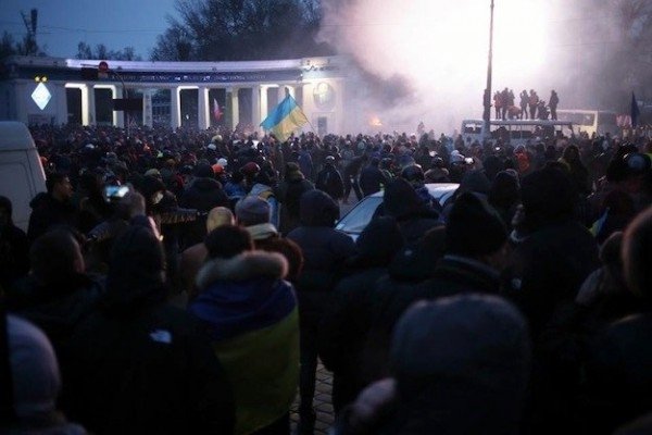 Вражаючі фото сутичок на Грушевського