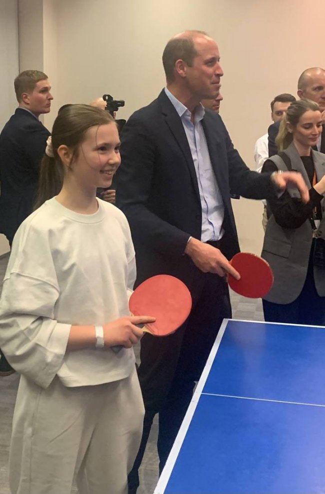 Волинянка зіграла у теніс з британським принцом Вільямом. ФОТО