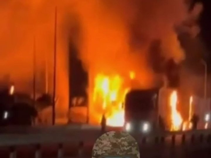 Росіяни влучили по АЗС на Волині, спалахнула масштабна пожежа. ВІДЕО