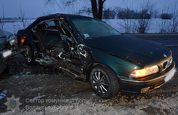 В  Іваничівському районі 2 аварії: 4 постраждалих