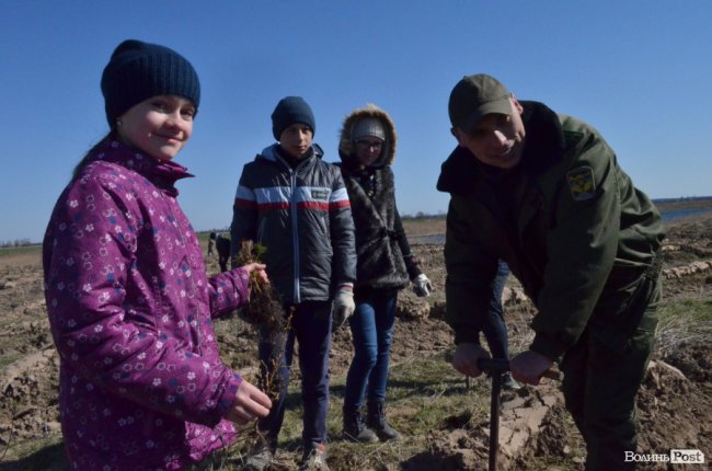 Екологічна акція у Промені, або Як у шквальний вітер народжувався новий ліс. ФОТО
