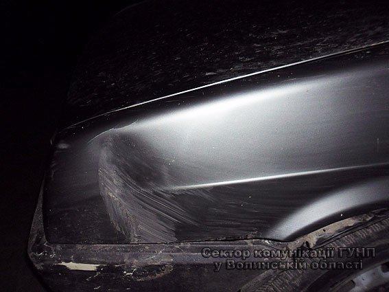 На Волині п'яний водій збив людину. ФОТО