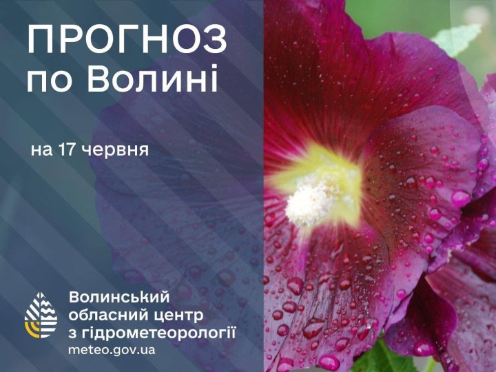 Якою буде погода у Луцьку та на Волині у середу, 17 червня