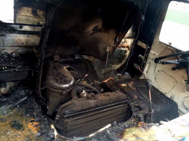 На Волині горіла автівка «швидкої»