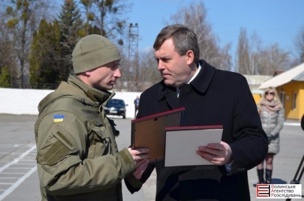 У Луцьку вітали нацгвардійців. ФОТО